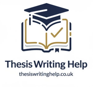 logo of website, thesis writing help UK